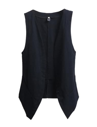 Sleeveless Linen Vest Tops for Women