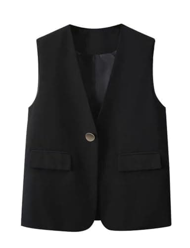 Women's Sleeveless Blazer Jackets Vest