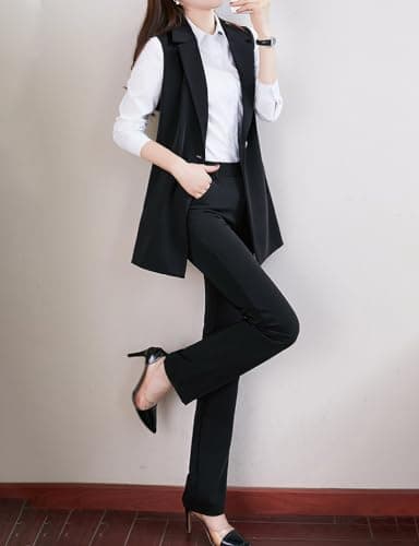 Fashion Sleeveless Blazer Vest Women's Suit Top