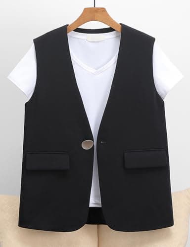 Women's Sleeveless Blazer Jackets Vest