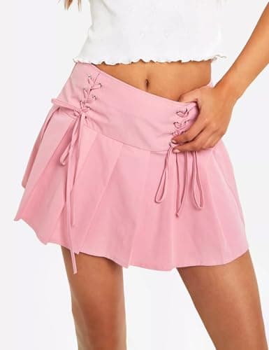 Gothic A-Line Mini Skirt for Women