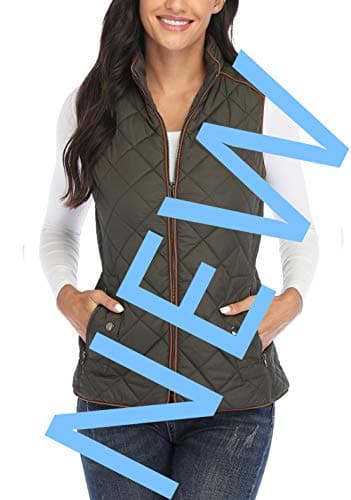 MISS MOLY Women's Lightweight Quilted Vest — #2-army Green