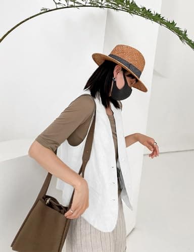 Lightweight Linen Vest for Women – Sleeveless Blazer for Spring/Summer