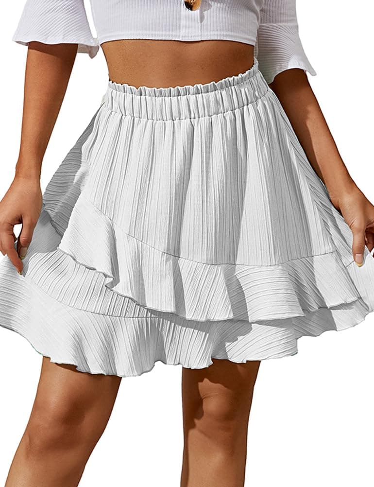 Ruffle Mini Skirt for Women.