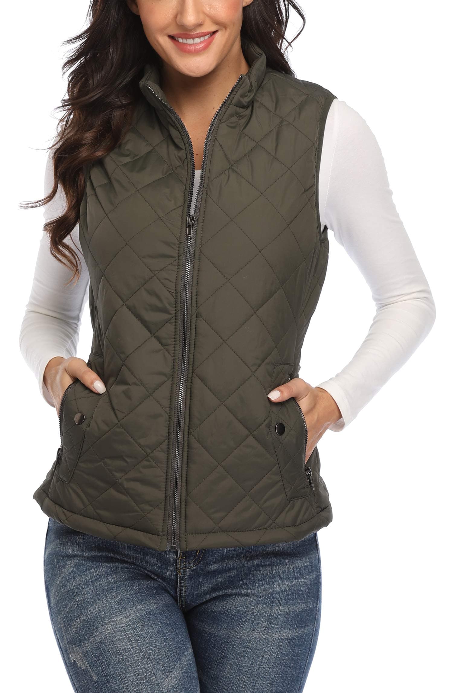 MISS MOLY Women's Lightweight Quilted Vest